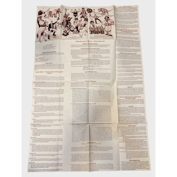 Vintage 1979 Ringling Bros and Barnum & Bailey Circus World Giant Poster - Picture 4 of 7